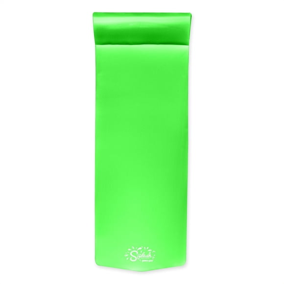 TRC Recreation Splash 1.25" Thick Swimming Pool Float Mat, Fierce Green