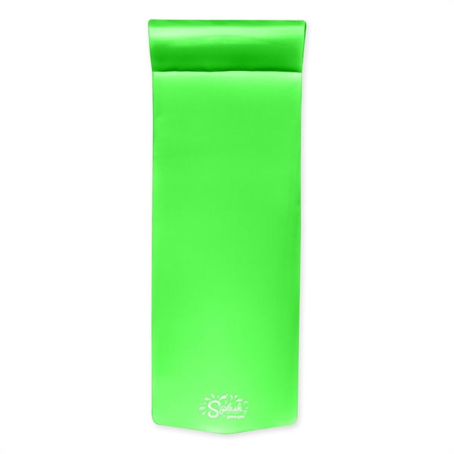 TRC Recreation Splash 1.25" Thick Swimming Pool Float Mat, Fierce Green