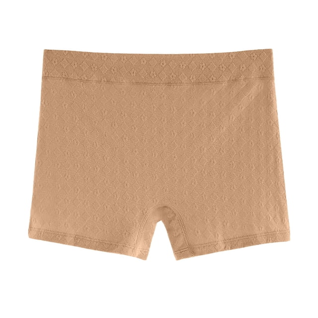 Plebaso Womens Plus Size Boxer Briefs High Waisted Stretch Underwear Full Coverage Boyshorts Panties
