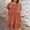 01 Brun, variante sur Weiqiqre Robes d'Été pour Femmes Décontractées Amples Mignonnes à Volants Manches Courtes Fluides Mini-Robe Robe d'Été