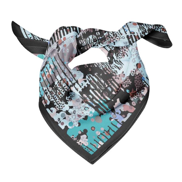 Bimba Womens Rectangular Printed Cotton Voile Scarf Neck Head Wrap-40 x 80 Inches