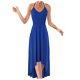 thumbnail image 1 of PENGXIANG Mode Casual V-Cou Bretelles Ouvertes Dos Robe Solide Sexy, 1 of 5