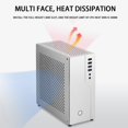 thumbnail image 3 of Mini ITX Computer Case All Aluminum Soft HTPC Single Slot Case with ITX Computer Case TX02 Mini Desktop Case, 3 of 7