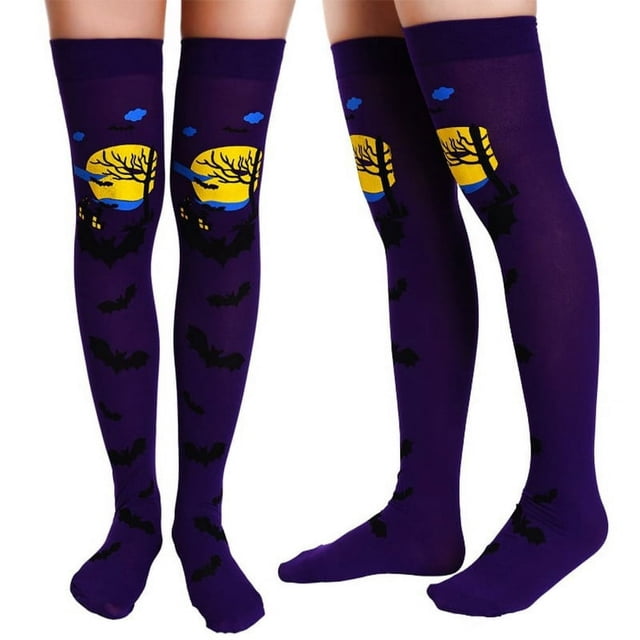 Costumes d'Halloween pour Femmes et Filles Adultes Accessoires de Cosplay Bas Chaussettes