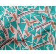 thumbnail image 4 of oneOone Silk Tabby Fabric Triangle & Line Geometric Print Fabric By Yard 42 Inch Wide, 4 of 4