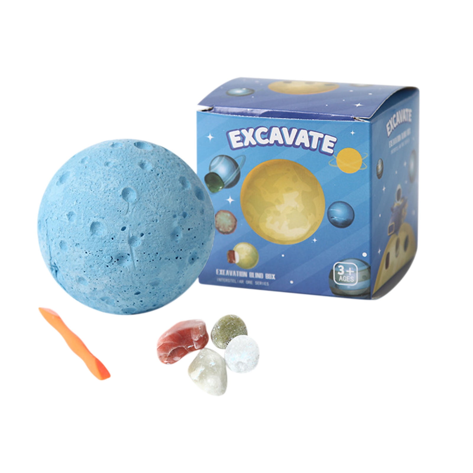Kit de Science de la Terre, Kit de Fouille de Pierres Précieuses, Collection de Pierres Précieuses, Kit de Gemmes Roche Minérale, Jouets Éducatifs Scientifiques, Jouets Spatiaux pour Garçons et Filles