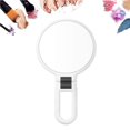 thumbnail image 1 of Handheld Mirror Travel Folding Hand Held Mirror Double Sided Pedestal Makeup Mirror, 1 of 7