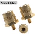 thumbnail image 2 of Battery Pole Terminals Brass Battery Pole Adapter Positive Negative M6 Male M8 Female Automobile Battery Variable Diameter Head, 2 of 12