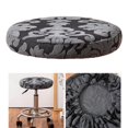 thumbnail image 4 of 1 piece Bar Covers Spandex Cover Stretch Washable  Stool Slipcover   Gray, 4 of 6