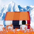 thumbnail image 4 of Electric Blanket, 110V Double Heated Blanket, Overheating Protection, Auto Off, Machine Washable Heating Bed Sheet, 59*70.9in, Red Blue Stripe, 4 of 5