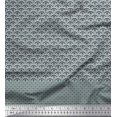 thumbnail image 1 of Soimoi Rayon Fabric Artistic Floral & Scale Geometric Fabric Prints by Yard 56 Inch Wide, 1 of 1