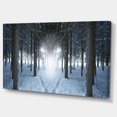 thumbnail image 2 of Winter Forest with Dark Woods - Landscape Canvas Art Print, 2 of 4
