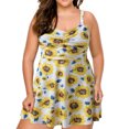 thumbnail image 2 of EGNMCR Bikini Set Swimsuits For Women Two Piece Bathing Suits Floral Print Tank Tops With Boyshorts Swimming Suits, 2 of 7