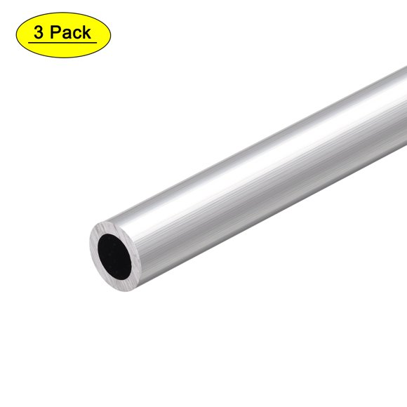Unique Bargains 6063 Aluminum Round Tube 15mm OD 10mm Inner Dia 300mm Length Seamless Aluminum Straight Tubing 3 Pcs