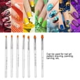 thumbnail image 4 of Nail Brush, For Nail Art Not Easy To Rust Nail Painting Brush, Not Easy To Shed Hair Manicure Store For Home Transparent Color,Gold, 4 of 8