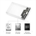 thumbnail image 4 of USB 3.0 External Hard Drive Enclosure 2.5 Inch SATA SSD External Hard Drive Case HDD Enclosure Clear Harddisk Boxs, 4 of 8