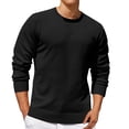 thumbnail image 1 of Jalioing Men's Crew Neck Sweaters Casual Basic Long Sleeve Pullover Sweater Fall Winter Solid Color Knit Shirts, 1 of 5