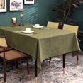 thumbnail image 3 of BALCONY & FALCON Rectangular Table cloth Fine Yarns Linen Water Resistant Tablecloth for Easter Spring Gardening Outdoor Dining Olive 55 x 71, 3 of 6