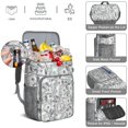 thumbnail image 4 of Colorful Checkered Soft Cooler Bag - 20L Insulated Leakproof Backpack for Travel, Work & Outdoor Adventures, 4 of 5