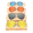 thumbnail image 1 of Lunettes Cadre Support Log Matériel Affichage de Stockage Fonction Multiples Hauteurs Rustique de Style Verre en Bois Titulaire, 1 of 8