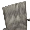 thumbnail image 2 of vidaXL 9 Piece Garden Dining Set Grey and Black, 2 of 5