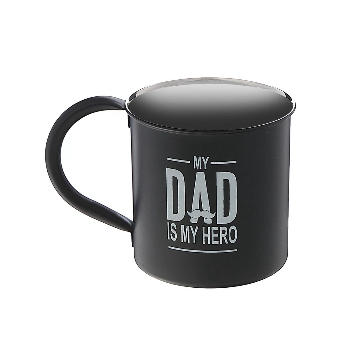 IH Casa Decor Tasse En Acier Inoxydable Avec L'Impression Mon Père Est Mon Héros - Ensemble De 2