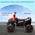 thumbnail image 4 of Qaba 12V Kids ATV Ride on Car Electric Toys Gift with Four Wheels Spring Suspension, Red, 4 of 9