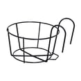 thumbnail image 1 of Maytalsory Hanging Railing Planters Multipurpose Flower Pot Holder for Deck Material]Hanging railing planters Home Garden Black 12cm, 1 of 6
