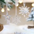 thumbnail image 1 of mtvxesu Transparent Acrylic Snowflake Pentacle Star Pendant Christmas Tree Ornament for Holiday Decorations, 3-Piece Set, Multiple Sizes, 1 of 7