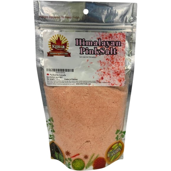 Kehar Himalayan Pink Salt 1.5KG (53 oz) - Pure Mineral Rich Gourmet Salt for Cooking, Seasoning, and Health - Perfect for Grilling, Baking, and Salt Lamps - Natural, Unrefined, and Coarse Texture