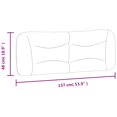 thumbnail image 4 of vidaXL Coussin de Tête de Lit Gris Foncé 137 cm Tissu, 4 of 5