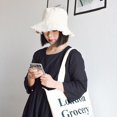 thumbnail image 4 of Sunhat Sunshade Foldable Women Retro Fisherman Hat Woven Cap for Party, 4 of 8