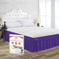 thumbnail image 1 of SGI Bedding 9 Inch Wrap Around Bed Skirt | Microfiber Bed Skirt | Fade Resistant, Wrinkle Free, Anti-static, Decorative, Extra Storage Space, Clutter-Free | Olympic Queen, Purple, 1 of 6