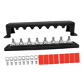 thumbnail image 4 of KLKCMS Power Distribution Block 5.2x29cm 300A for Automotive Boat Solar Wiring Black, 4 of 9
