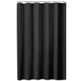 thumbnail image 4 of Hometrends Waffle Fabric Shower Curtain, 70 Inches x 72 Inches, Black, 4 of 5