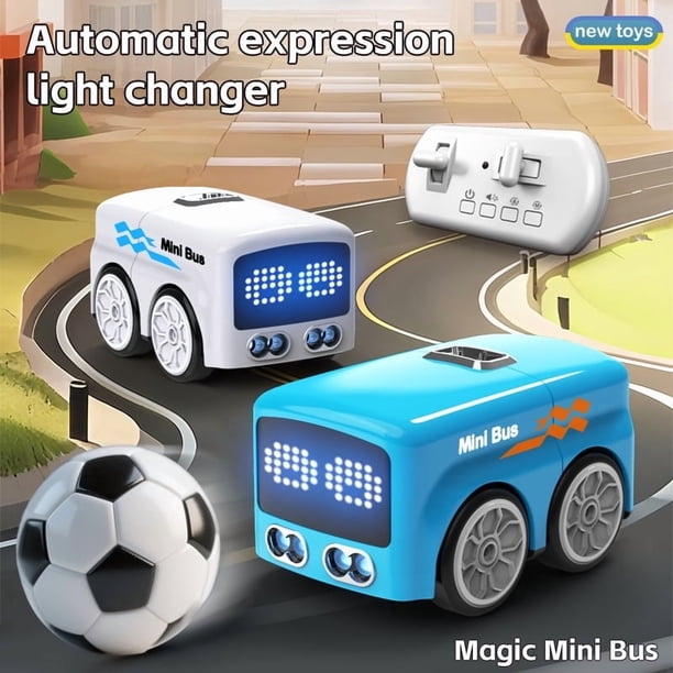 Mini Bus Magique – Voiture à Capteur Suiveur De Ligne, Contrôle Gestuel Et Télécommande, LED, évitement D'obstacles, Pour Enfants 5-8 Ans