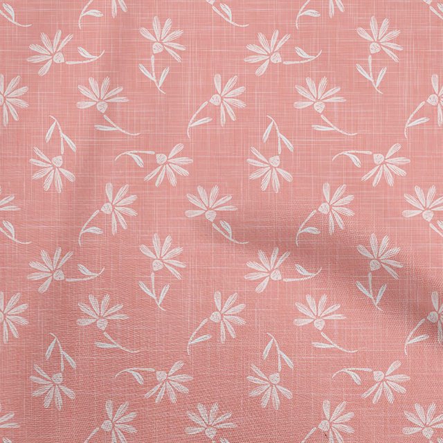 oneOone Cotton Poplin Pink Fabric Asian Block Sewing Craft Projects Fabric Prints By Yard 42 Inch Wide