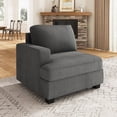 thumbnail image 1 of HONBAY Left Arm of Modular Sectional Corduroy Sofas, Grey, 1 of 5