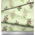 thumbnail image 3 of Soimoi Rayon Fabric Leaves & Floral Block Fabric Prints by Yard 56 Inch Wide, 3 of 3