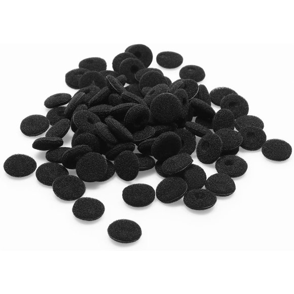 Shapenty Black Soft Foam Earbuds Cushions Earphone Headphone Cap Protector Sponge Ear Pads Cover Replacement, 100PCS