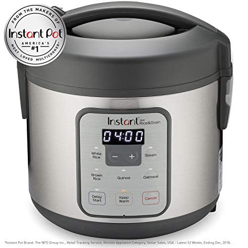Instant Pot Zest 8 Cup Rice Cooker, Steamer, Cooks Rice, Grains, Quinoa and Oatmeal, No Pressure Cooking Functionality