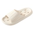 thumbnail image 1 of B91xZ Athletic Slides for Men Open Toe Shower Sandals,White 8, 1 of 5