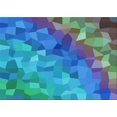 thumbnail image 1 of Ahgly Tapis Rectangulaire Lavable en Machine Intérieur Transitionnel Turquoise Foncé Vert, 6 Pieds x 9 Pieds, 1 of 7