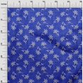 thumbnail image 3 of oneOone Georgette Viscose Blue Fabric Asian Block Craft Projects Decor Fabric Printed By The Yard 42 Inch Wide, 3 of 4