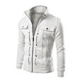 thumbnail image 1 of DPTALR Men's Autumn Color Matching Splicing Jacket Sweater Casual Jacket, 1 of 4