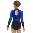 thumbnail image 2 of CHICTRY Gymnastics Bodysuit for Girls Tank Unitards Ballet Dance Leotard Workout Color Block Practice Outfit Navy Blue 8, 2 of 5