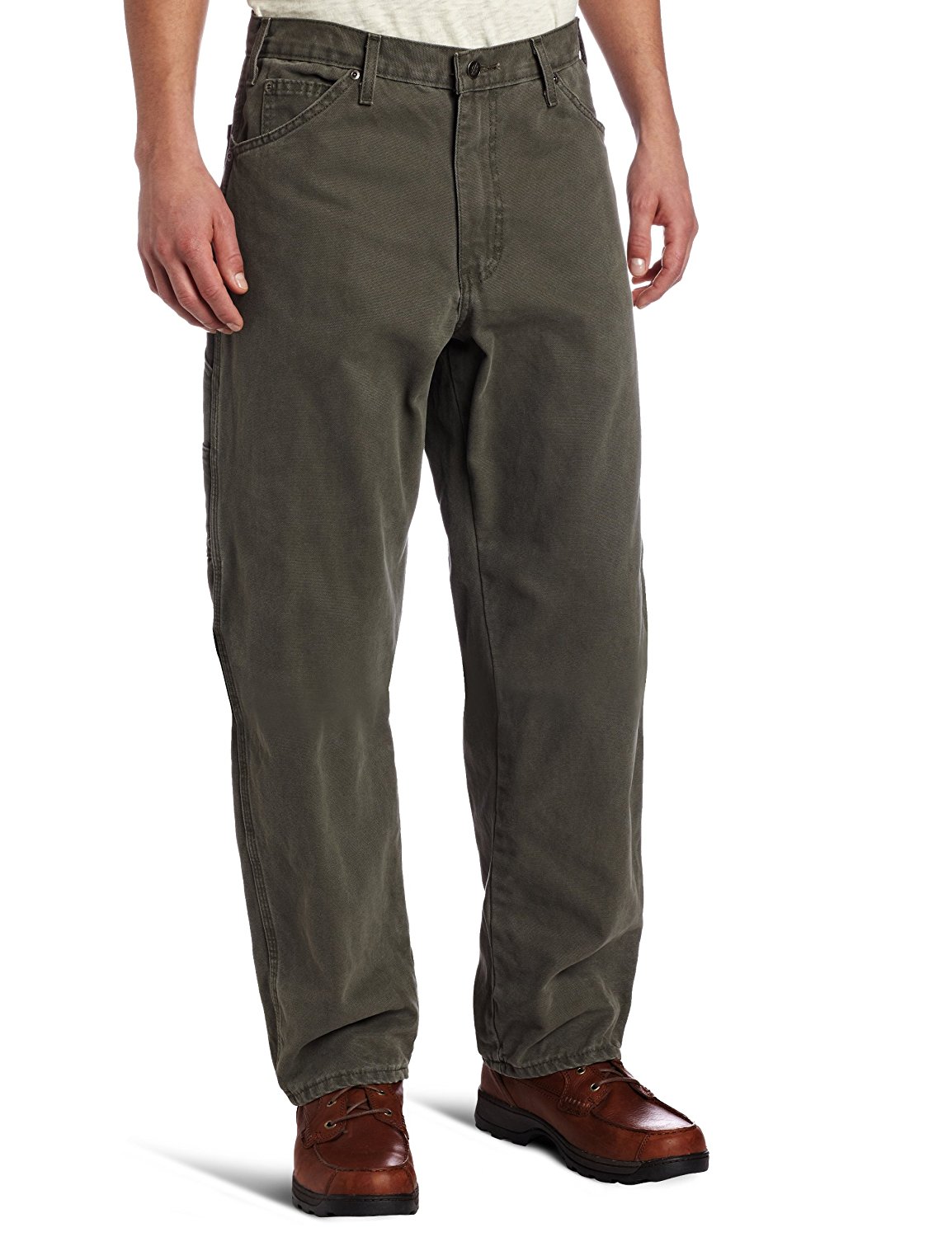 Dickies Mens Relaxed Fit Sanded Duck Carpenter Jean, 34W x 32L