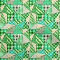 thumbnail image 1 of oneOone Tissu Polyester Lycra Vert à Carreaux Patchwork Matériel de Robe Tissu Imprimé Tissu au Mètre 56 Pouces de Large, 1 of 5