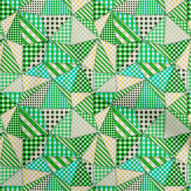 oneOone Tissu Polyester Lycra Vert à Carreaux Patchwork Matériel de Robe Tissu Imprimé Tissu au Mètre 56 Pouces de Large