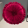 thumbnail image 2 of LCXmlly Throw Pillow Seat Pillow Ruffle Super Soft Comfortable Touch Full Filling Elastic Decorative Round Office Nap Back Support Plush Pillow Home, 2 of 6